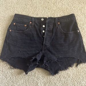 Levi’s 501 premium black jean shorts